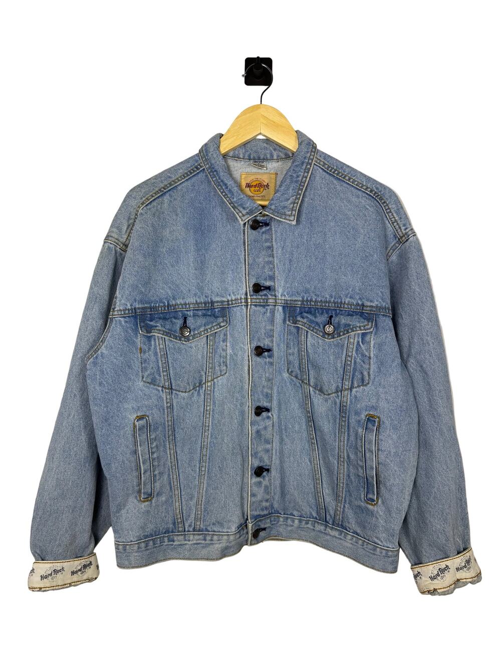 Vintage Hard Rock Cafe Orlando Jean Jacket 90s Save The Planet
